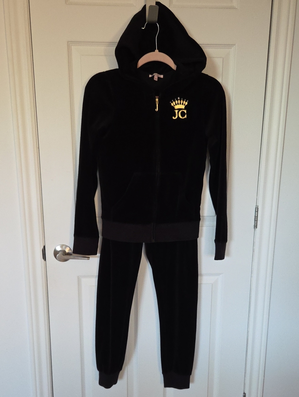 JUICY COUTURE Set of Velvet Hoodie and Sweatpants